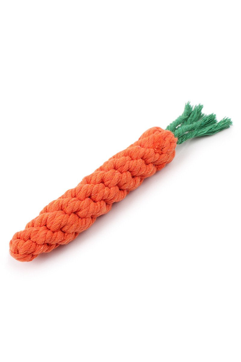 Rope Carrot Dog Chew Toy